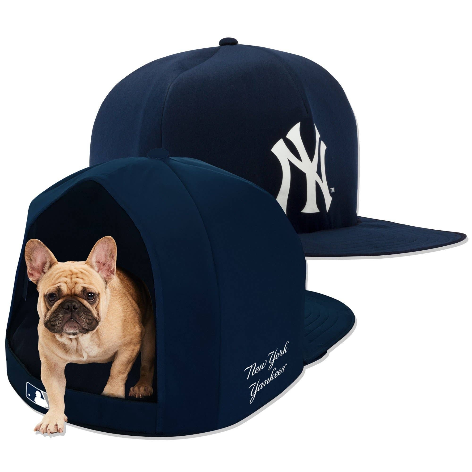 Nap Cap New York Yankees Nap Cap Plush Dog Bed M M Pet Boutique and Supplies